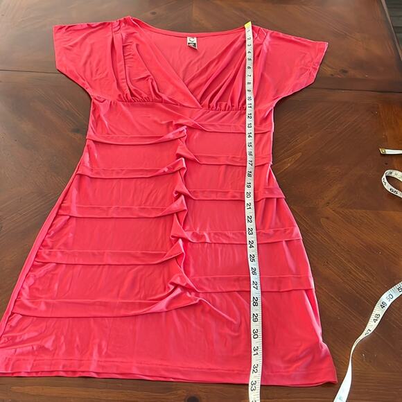 Black Koi Coral Slinky Lightweight Knit Dress Juniors Size Large - Picture 8 of 9